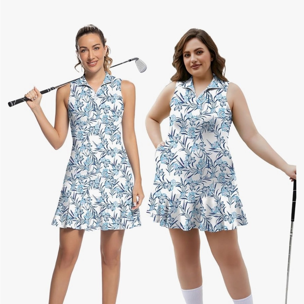 Tennis Dress for Women Golf Outfits with Shorts and 3 Pockets